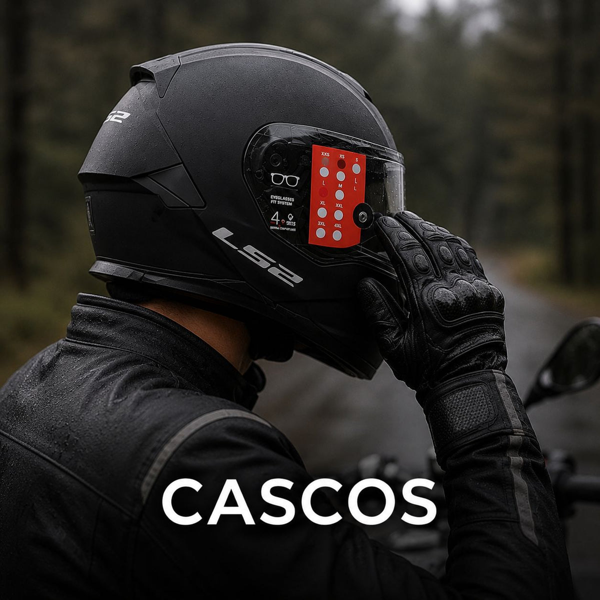 Casco integral para moto disponible en Motoruta Store