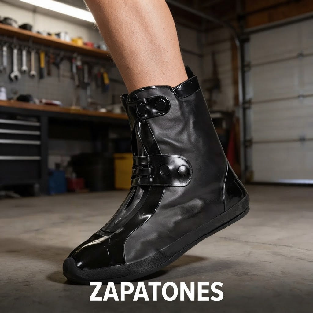 Zapatones impermeables para moto tipo botín