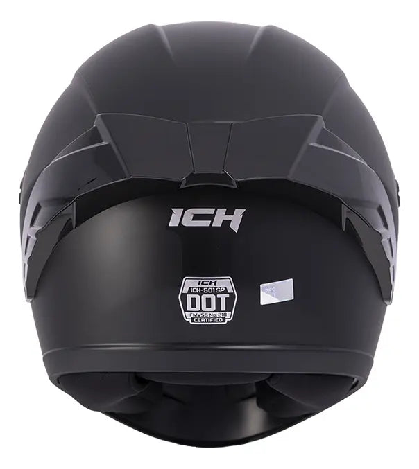 Casco Integral Ich 501 Solido Negro Mate Dot Rider One