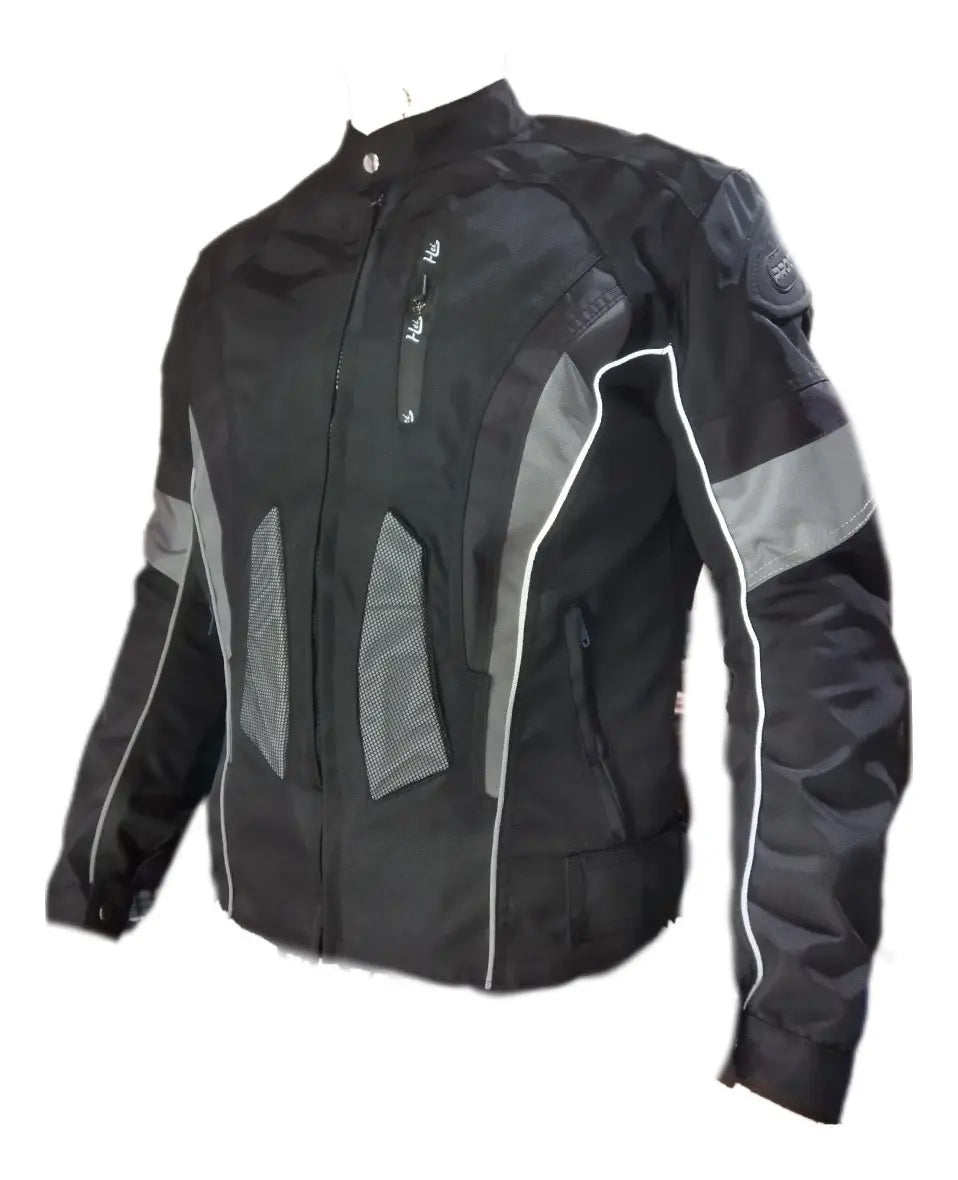 Chaqueta Protecciones Y Reflectiva Lona Cuerotex Moto Envío incluido