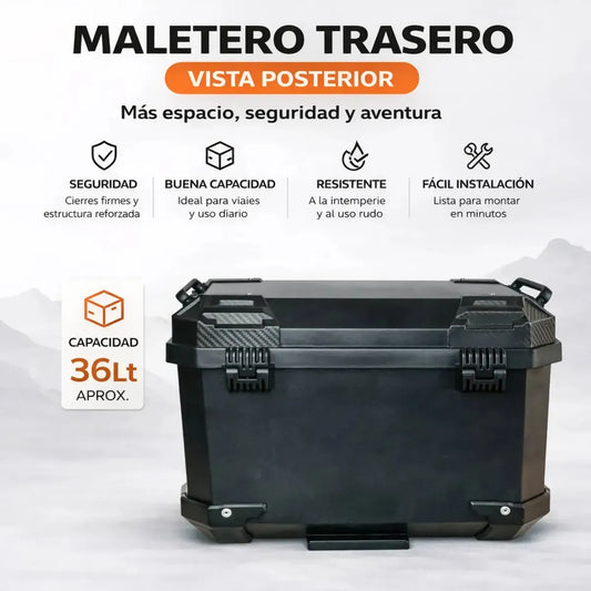 Características del baúl DR1: seguridad, capacidad y fácil instalación