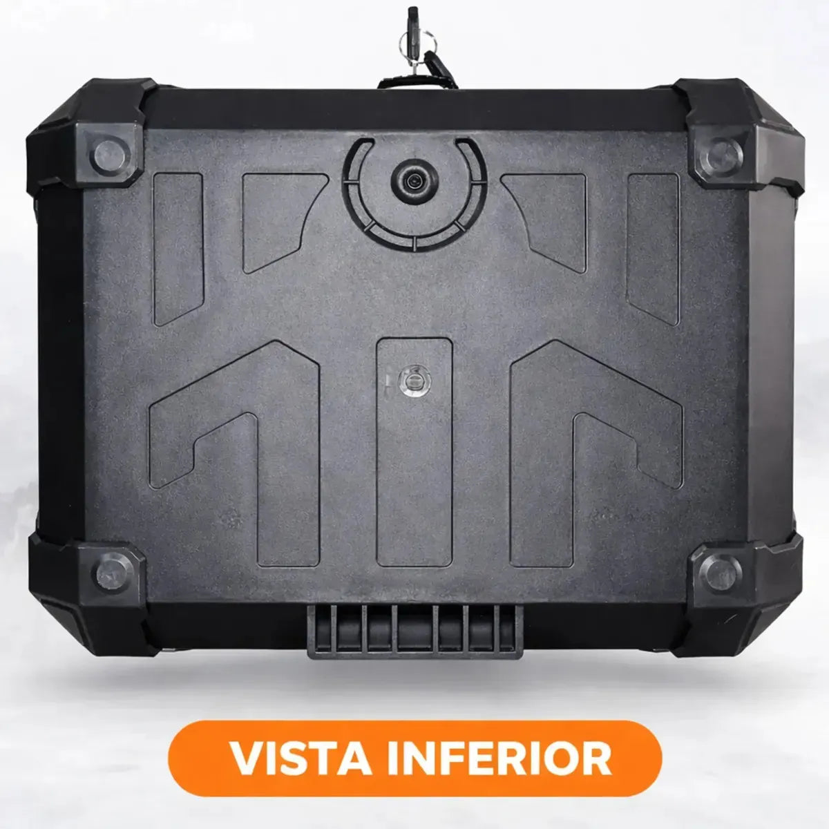 Base del baúl DR1 con el sistema de anclaje