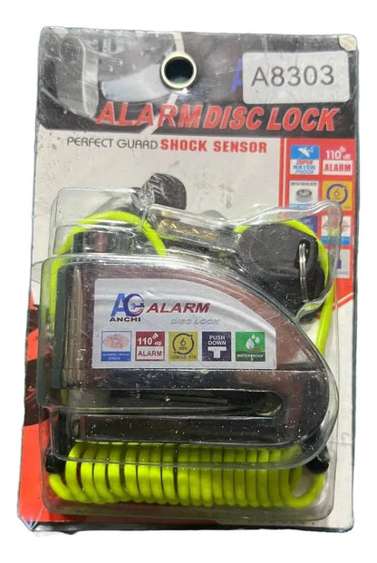 Empaque del candado de disco con alarma y sensor de golpe