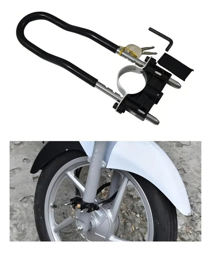 Candado GX 2313 y su instalación en la rueda de la moto