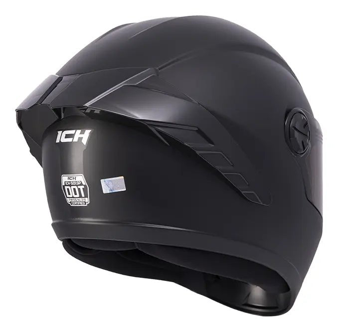 Casco ICH 501 de perfil con el sello de certificación DOT