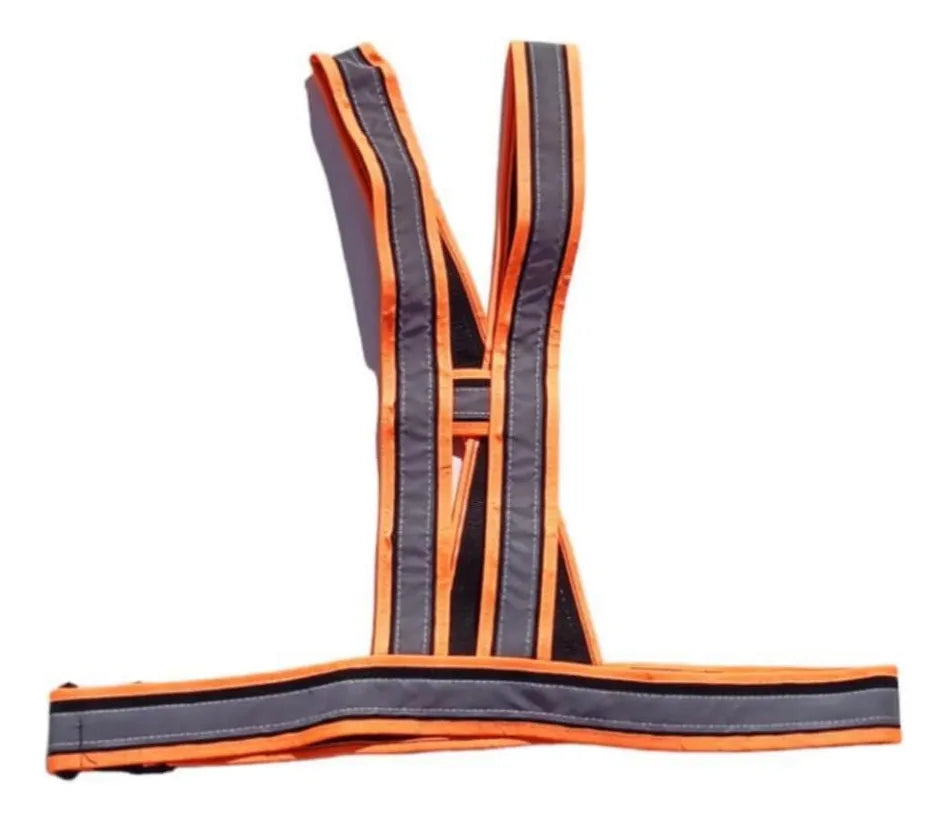Chaleco reflectivo naranja para moto y bicicleta