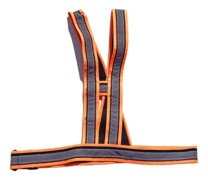 Chaleco reflectivo naranja para moto y bicicleta