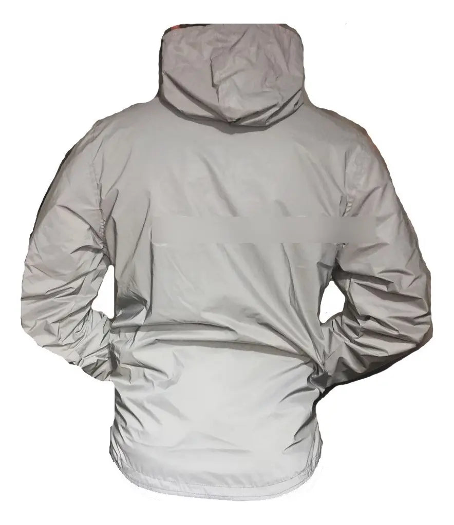 Espalda de la chaqueta reflectiva y térmica para moto