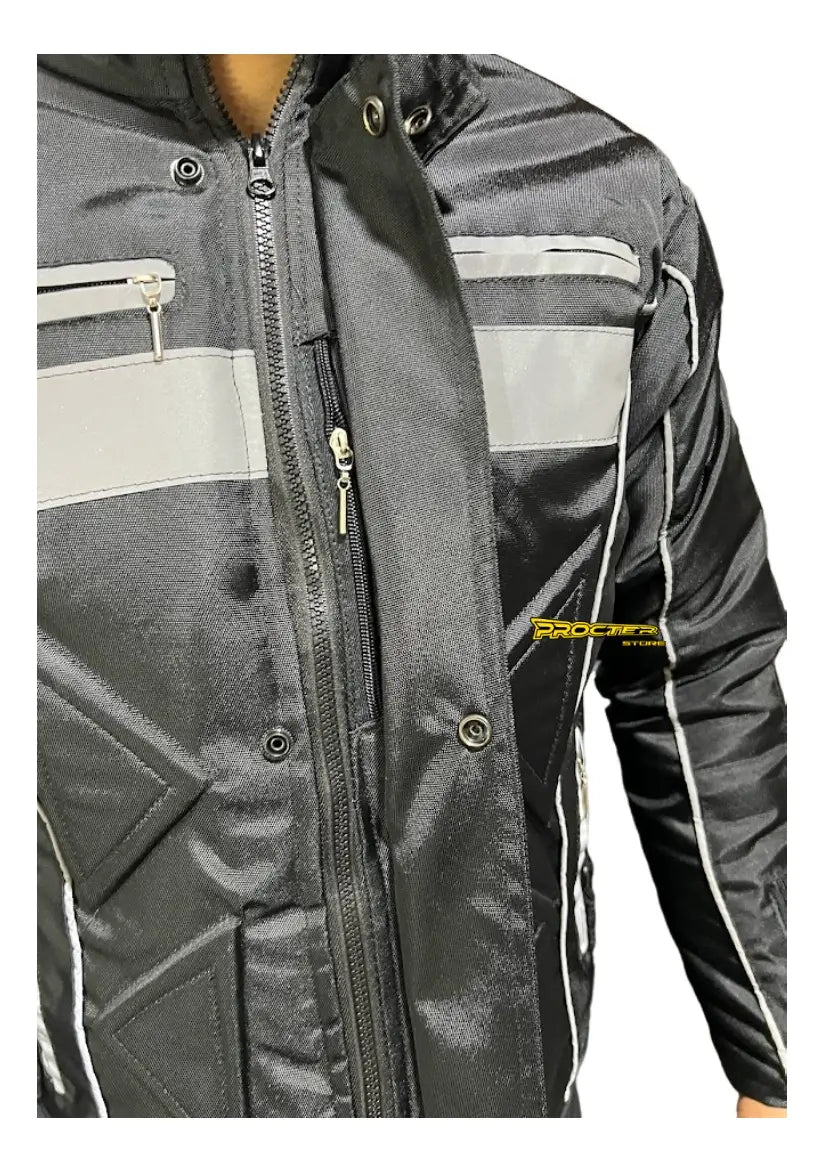 Manga de la chaqueta de dotación con banda reflectiva