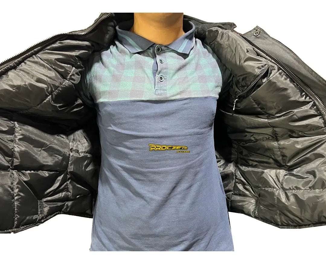 Forro interior de la chaqueta de dotación para motociclista