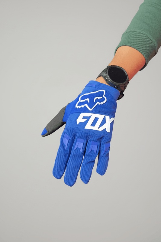 Mano con guante Fox Dirtpaw azul