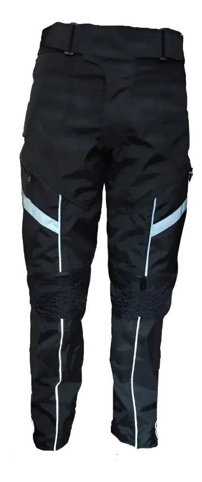 Pantalón deportivo para moto negro con protecciones removibles