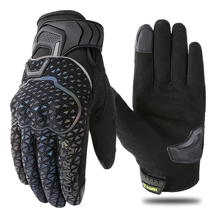 Par de guantes Vemar VE-17 negros, dorso y palma