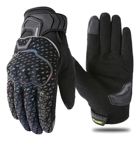 Par de guantes Vemar VE-17 negros, dorso y palma