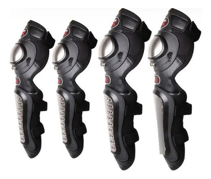 Rodilleras Y Coderas Metálicas Para Motociclistas M01 - | Motoruta Store