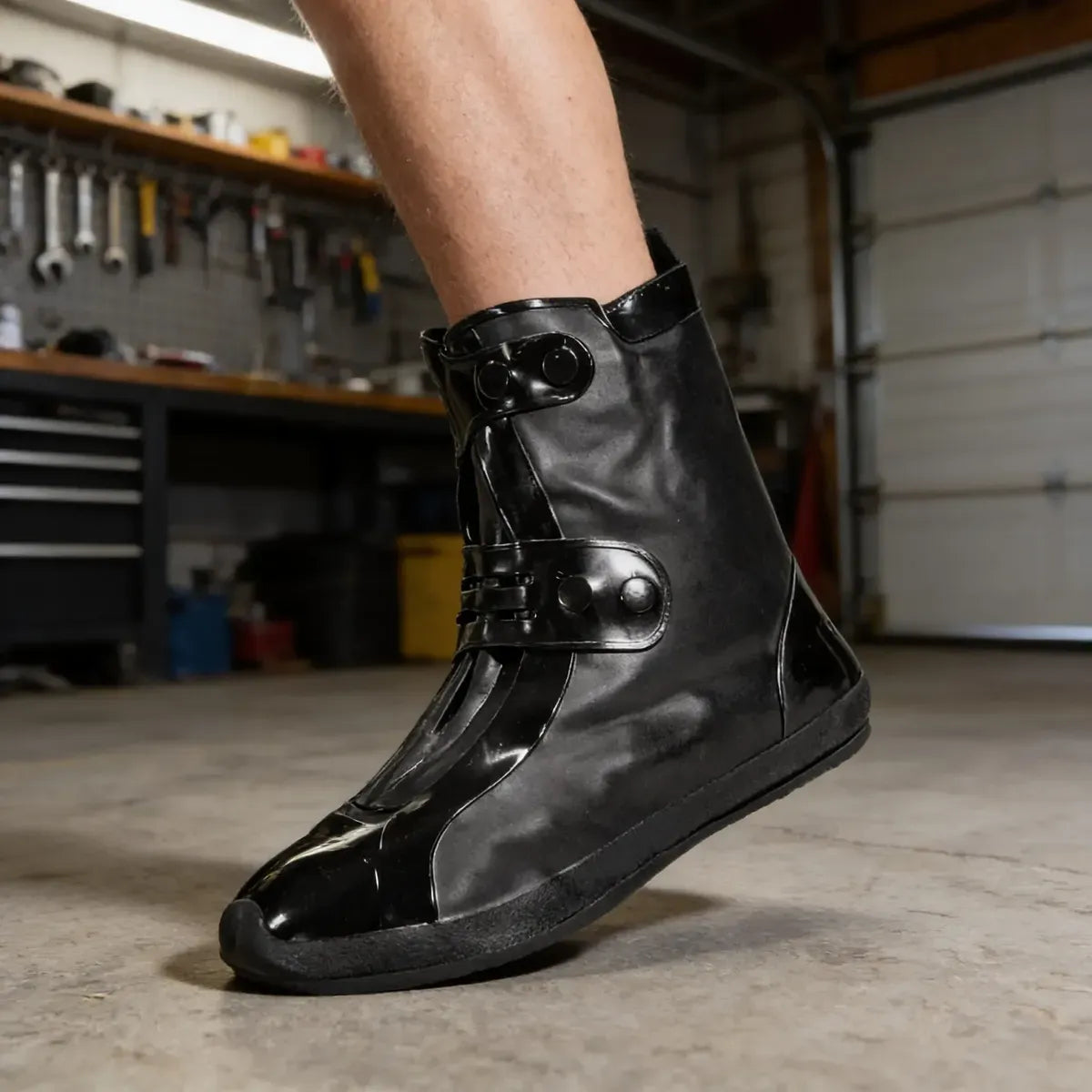 Pie con zapatón impermeable siliconado tipo botín