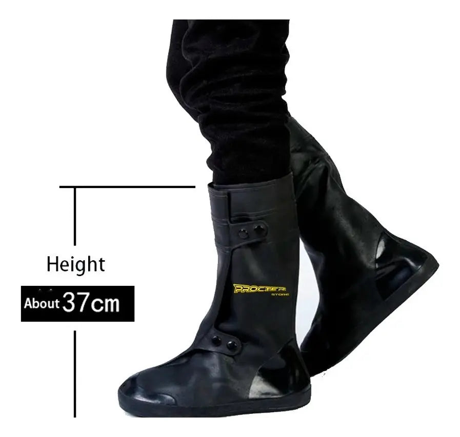 Zapatón impermeable de caña larga con altura de 37 centímetros