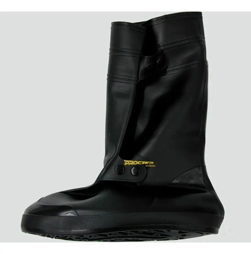 Par de zapatones impermeables negros de caña larga